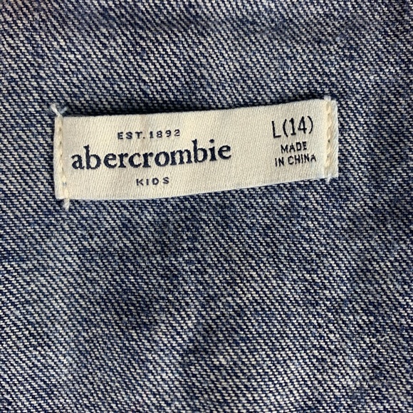 Kids Abercrombie Jean Jacket Size Large Girls - Picture 7 of 8